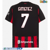 Maglie da calcio AC Milan Santiago Gimenez #7 Prima Maglia 2025-26 Manica Corta